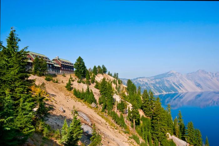 Crater Lake Lodge, located at Crater Lake, Oregon