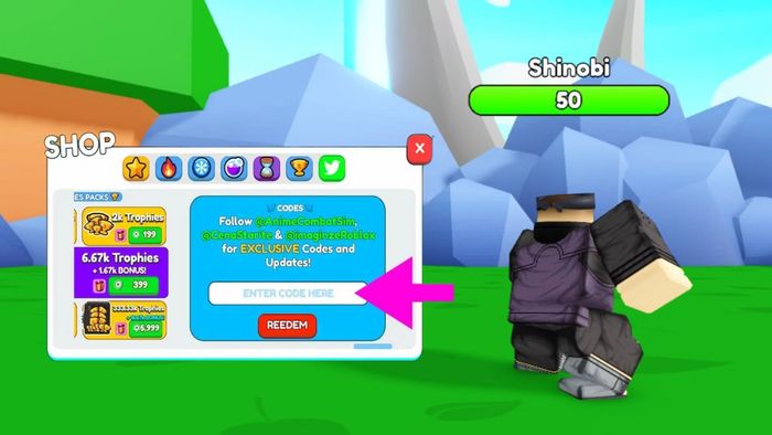 Cách nhập mã code Anime Combats Simulator nhanh chóng