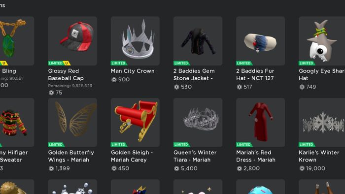 mã UGC Limited Roblox mới nhất