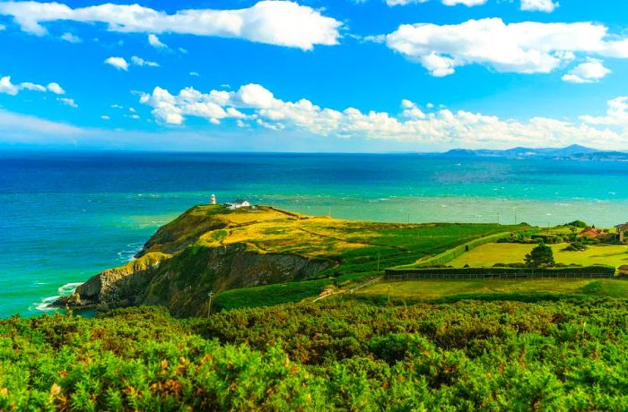 A coastal view from Howth, near Dublin, Ireland