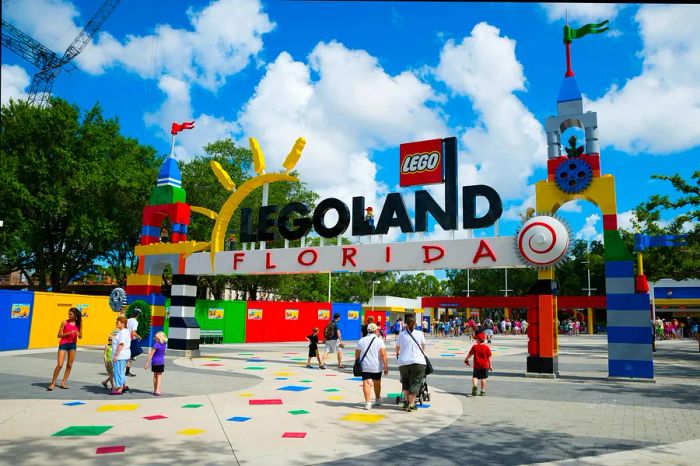 Guests entering Legoland Florida in Winter Haven