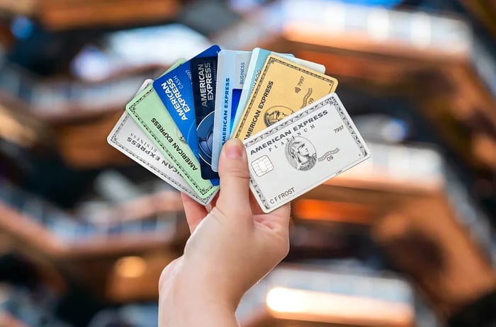 A range of American Express cards