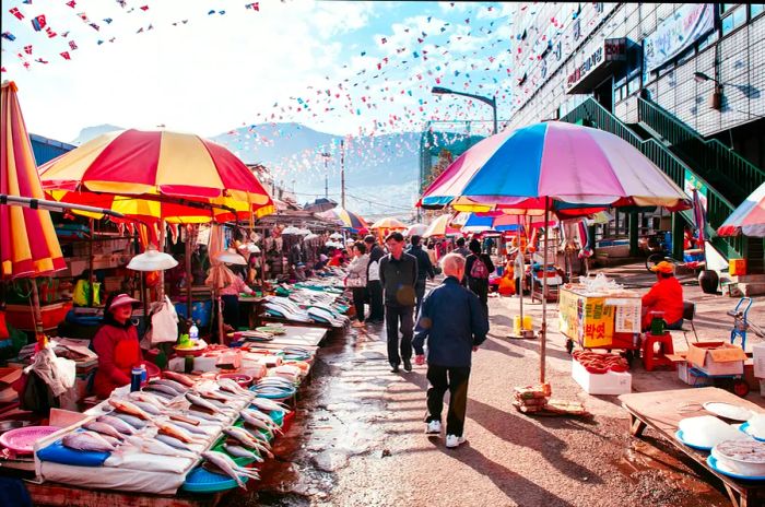 Jagalchi Seafood Market in Busan