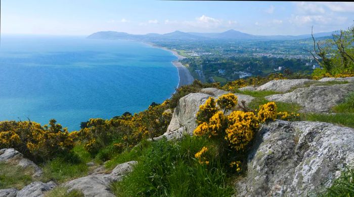 The picturesque views from Killiney Hill over Dublin Bay are breathtaking.