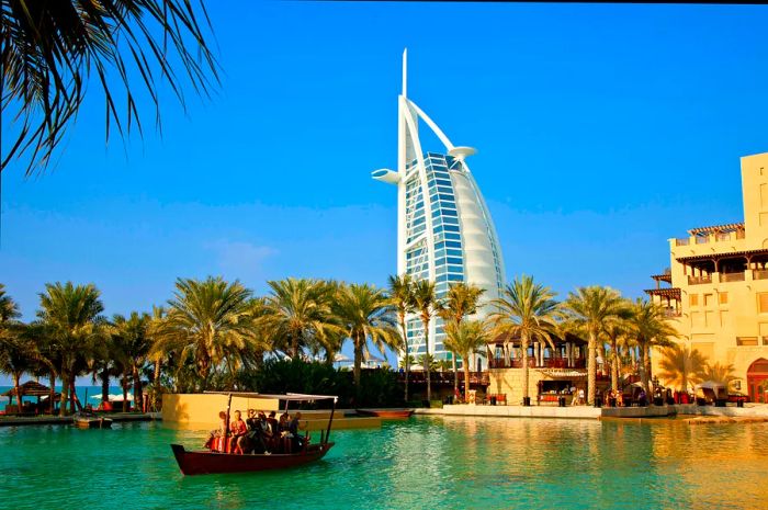 The Madinat Jumeirah and Burj Al Arab Hotel