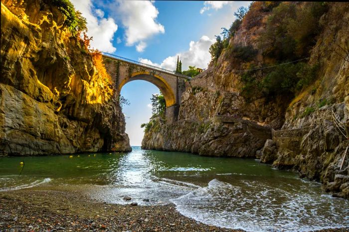 Furore on the Amalfi Coast, Italy, near Naples