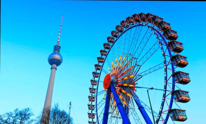 Ferris wheel and Television Tower Berlin