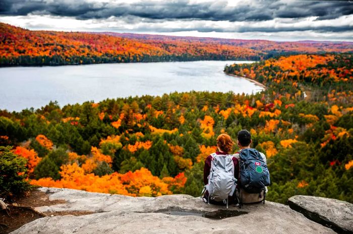 Enjoying the scenery at Algonquin Park in Ontario, Canada