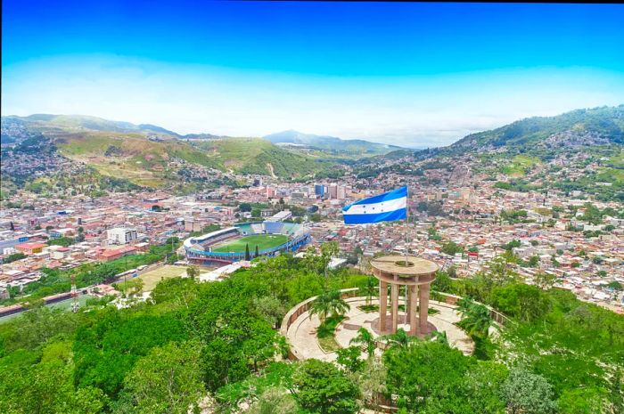 A panoramic view of Tegucigalpa, the capital city of Honduras