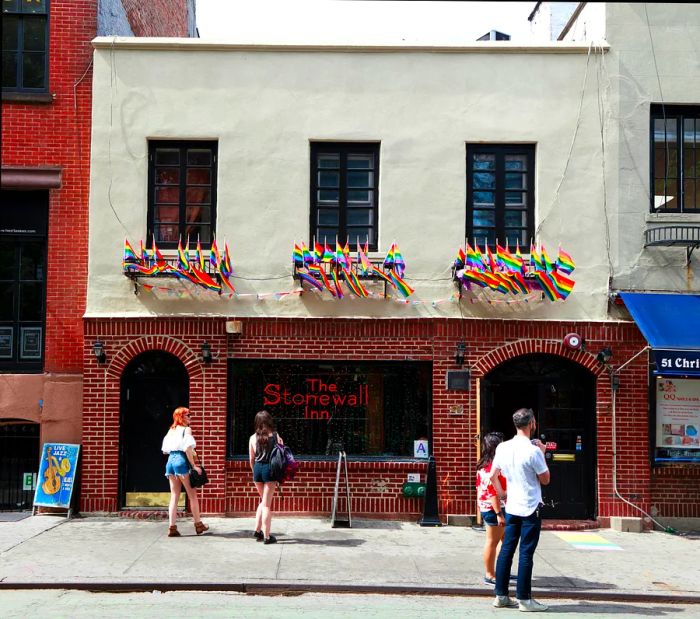 The Stonewall Inn, commonly known as Stonewall, is a gay bar and tavern located in Greenwich Village.