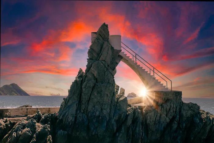 The renowned El Malecon sea promenade in Mazatlán features ocean viewpoints, tourist beaches, and stunning landscapes.