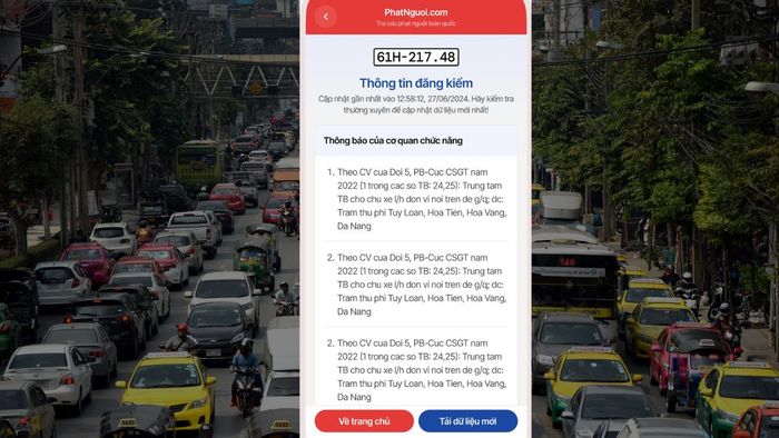 Hướng dẫn kiểm tra phạt nguội xe máy, ô tô trên điện thoại iPhone - bước 3