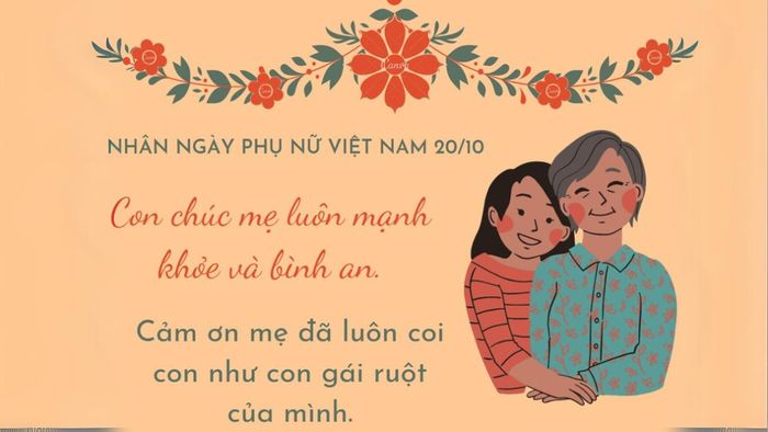 Các điểm cần nhớ khi chọn lời chúc 20/10 cho mẹ chồng