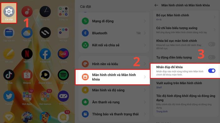 Hướng dẫn sử dụng tính năng chạm đôi tắt màn hình OPPO
