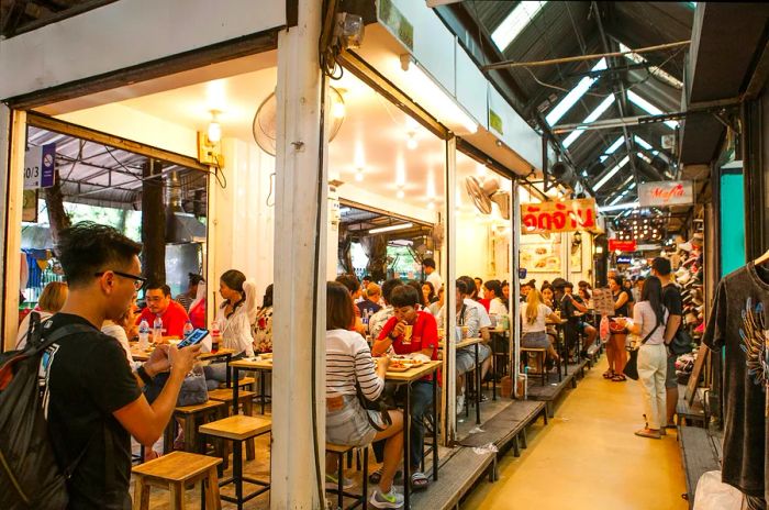 A food stall at Chatuchak Weekend Market