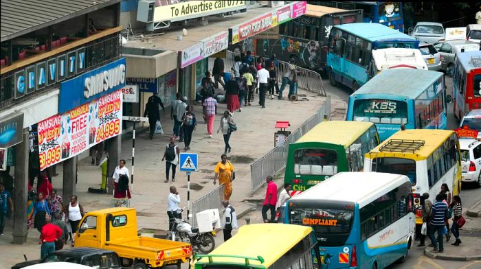 Nairobi's streets are bustling with traffic.