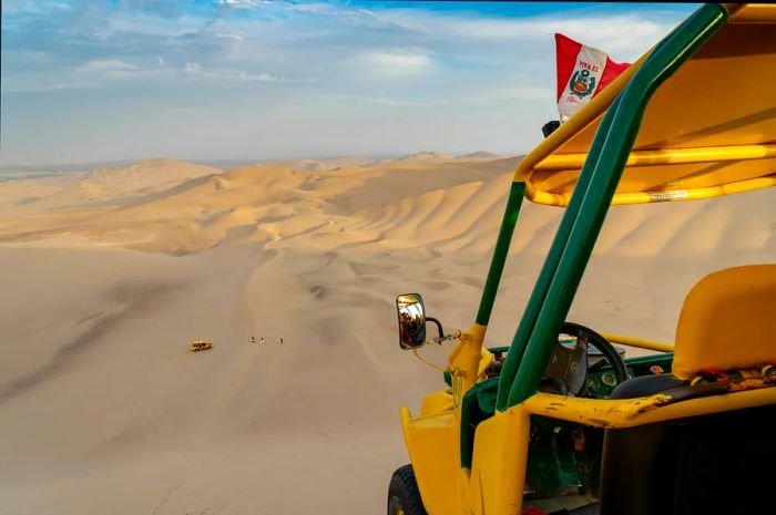 Dune buggy adventure in the sands of Huacachina, Peru