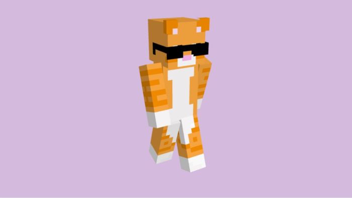 Skin Minecraft meme chế về chó mèo