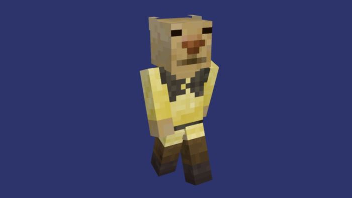 Skin Minecraft meme chế về chó mèo