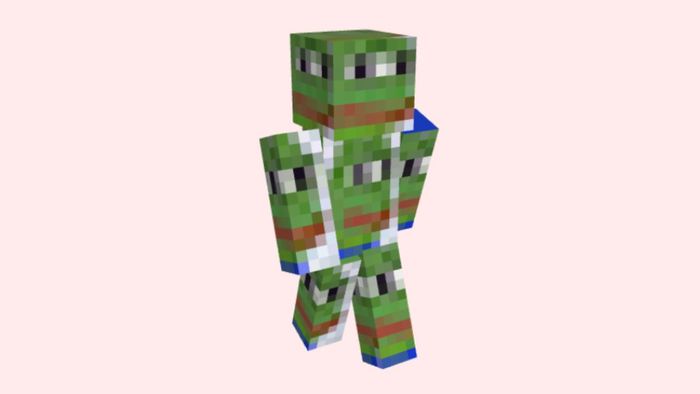 Skin Minecraft meme trong trò chơi