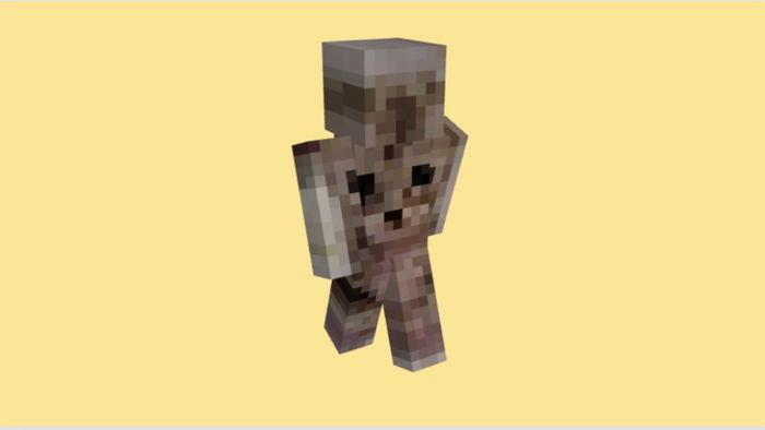 Skin Minecraft meme chế về chó mèo