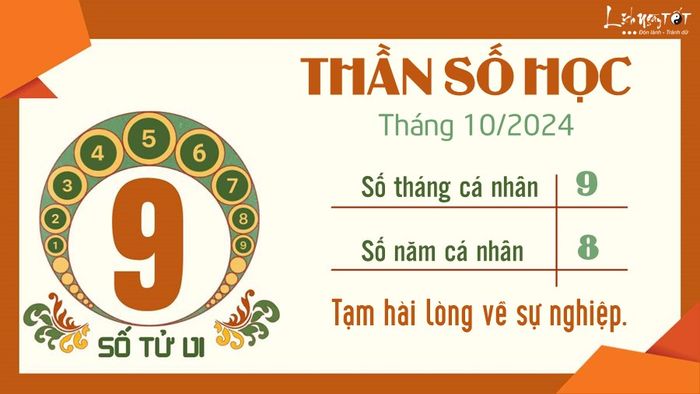 Bói Thần số học tháng 10/2024 - Số tử vi 9