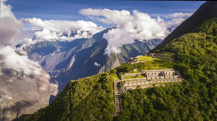 Mountaintop ruins of Choquequirao, Peru