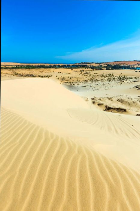 White sand dunes in Mui Ne, Vietnam