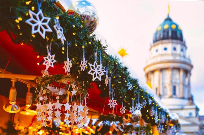 The Christmas market in Gendarmenmarkt, Berlin, Germany.