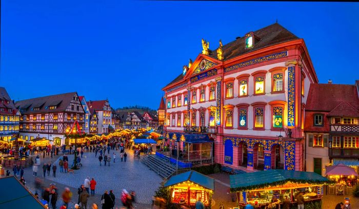 The festive market in Gengenbach, Germany