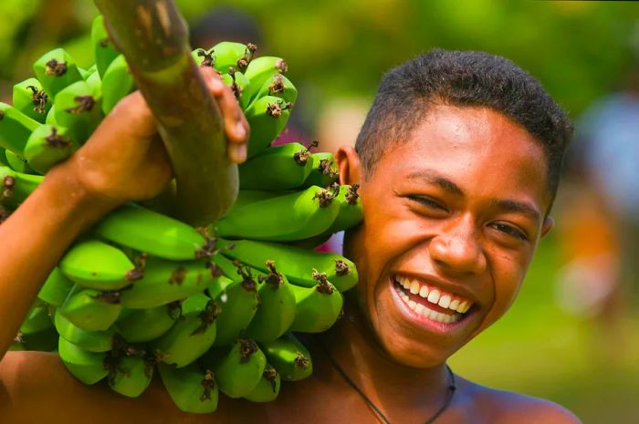 Resorts on Kadavu collaborate with local villagers to obtain fresh produce