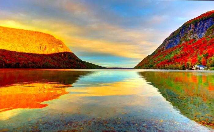 Lake Willoughby in Vermont