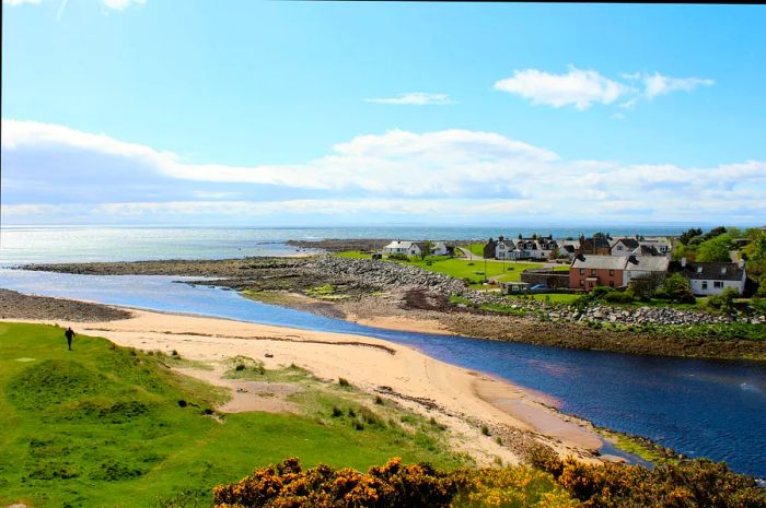 A stunning view of Brora, Highlands, Scotland