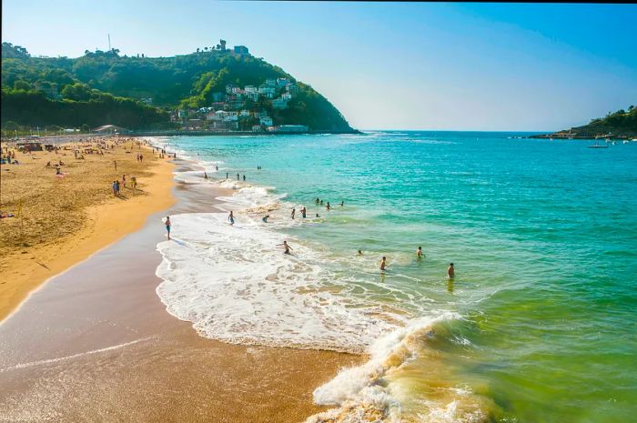 Ondarreta Beach, San Sebastián, Basque Country, Spain