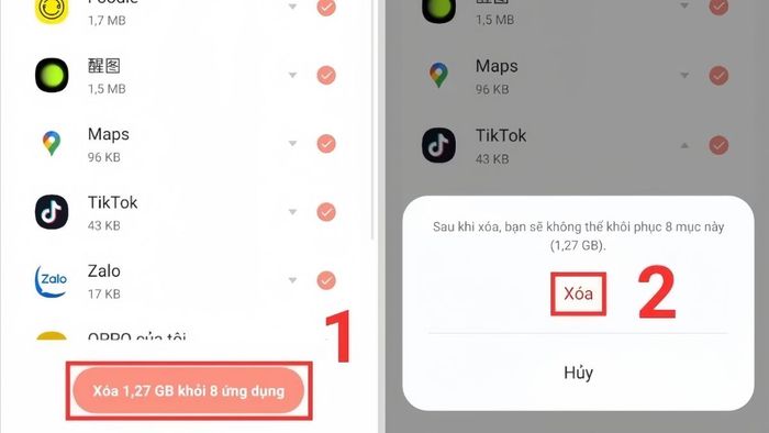 Giải phóng dung lượng OPPO bằng cách xóa bộ nhớ đệm - Bước 3