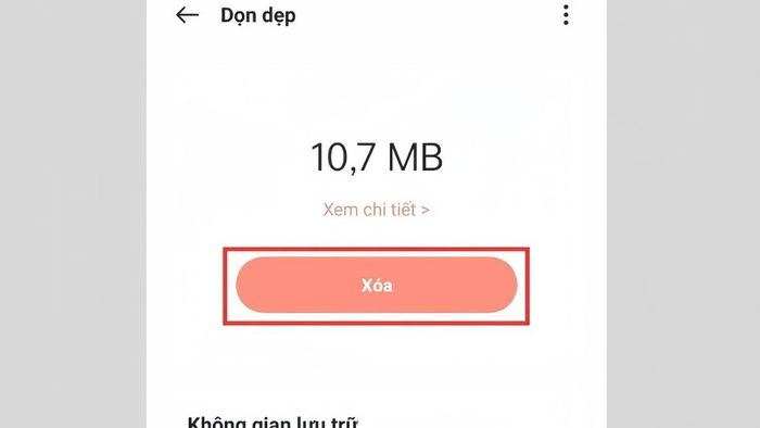 Dọn dẹp bộ nhớ điện thoại OPPO - Bước 3