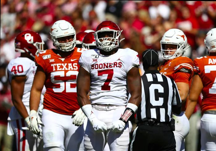 American football players in Dallas, Texas