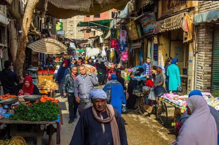 El-Khayamiya (Tentmakers) Street in Cairo, Egypt