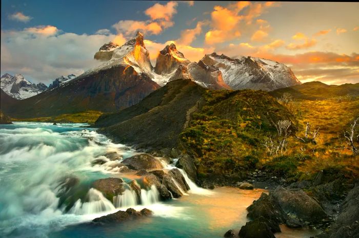 The iconic Torres del Paine in Patagonia