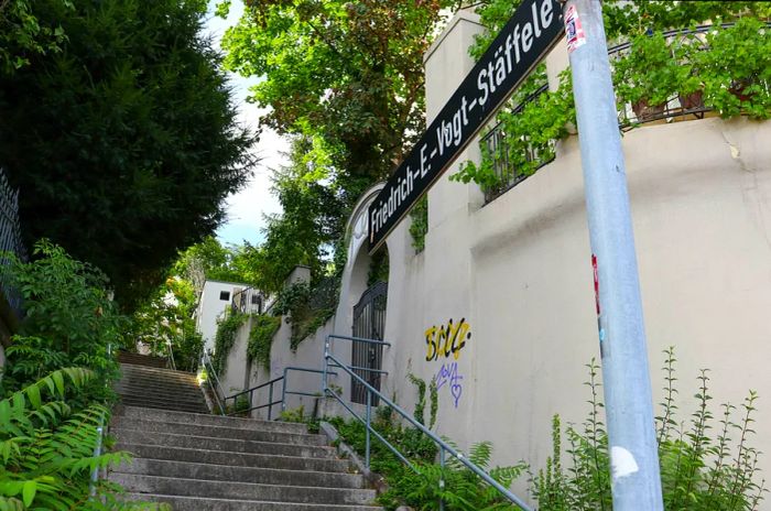 The Friedrich E Vogt steps in Stuttgart