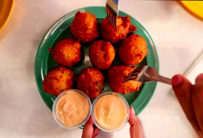 Conch fritters, the beloved national dish of the Bahamas.