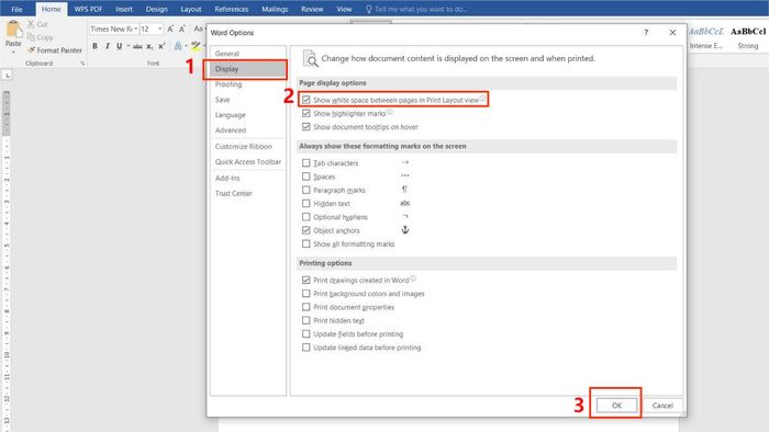 Khắc phục lỗi căn lề trong Word bước 3