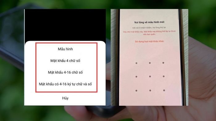 Mở khóa màn hình OPPO bằng mật khẩu - Bước 2