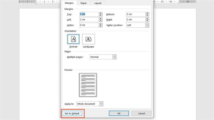 Hướng dẫn căn lề trong Word 2