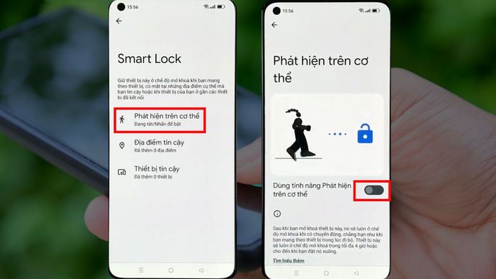 Mở màn hình chính OPPO bằng Smart Lock - Bước 3