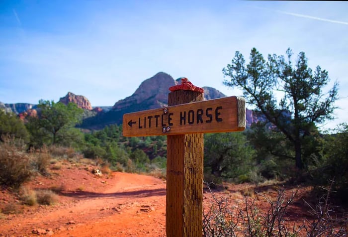 In the center of Sedona, Arizona