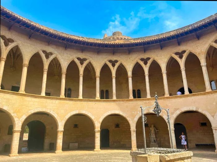 Interior view of Castell de Bellver