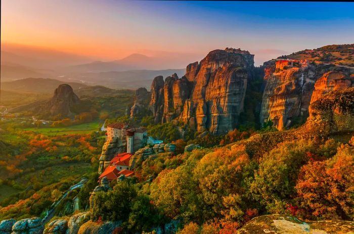 500px Photo ID: 57499892 - Twilight in Meteora Thessaly Greece