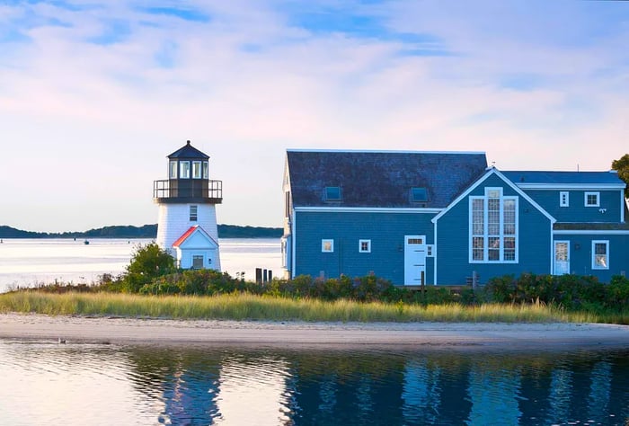 Lewis Bay Lighthouse, Hyannis, Cape Cod, Massachusetts, USA