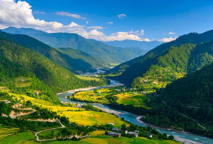 BHUTAN, PUNAKHA Valley